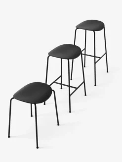 &Tradition Pavilion AV36 stool, black lacquered oak