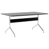 &Tradition Pavilion AV18 table, chrome - black lacquered oak