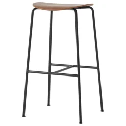 &Tradition Pavilion AV38 bar stool, 79 cm, lacquered walnut