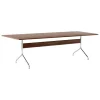 &Tradition Pavilion AV24 table, chrome - lacquered walnut