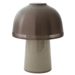 &Tradition Raku SH8 portable table lamp, beige grey - bronze
