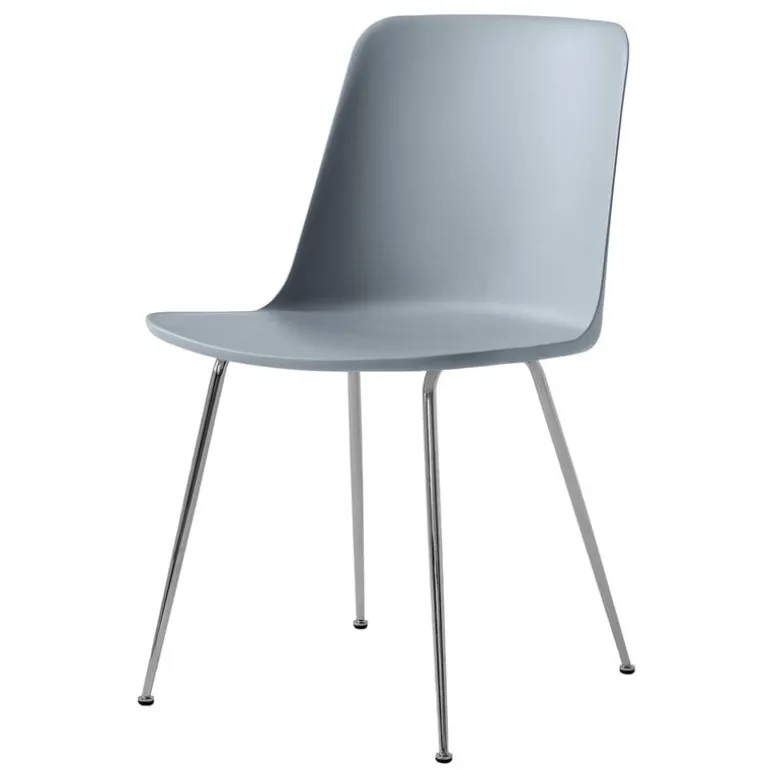 &Tradition Rely HW6 chair, chrome - light blue