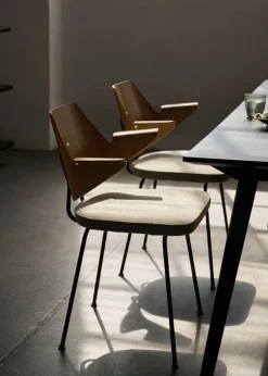 &Tradition RFH RD7 armchair, walnut and beech veneer - brown