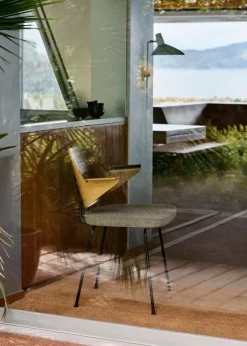 &Tradition RFH RD7 armchair, walnut and beech veneer - beige