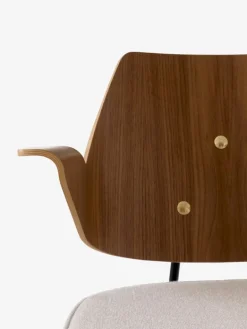 &Tradition RFH RD7 armchair, walnut and beech veneer - beige