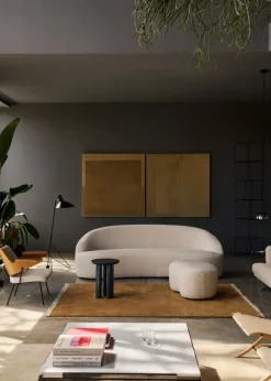 &Tradition RFH RD8 lounge chair, walnut and beech veneer - beige