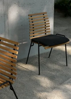 &Tradition RFH RD4 terrace side chair, black - teak