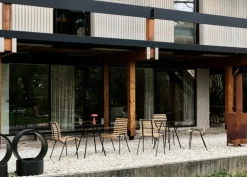 &Tradition RFH RD4 terrace side chair, black - teak