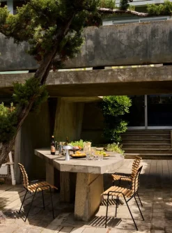 &Tradition RFH RD4 terrace side chair, black - teak