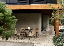 &Tradition RFH RD4 terrace side chair, black - teak