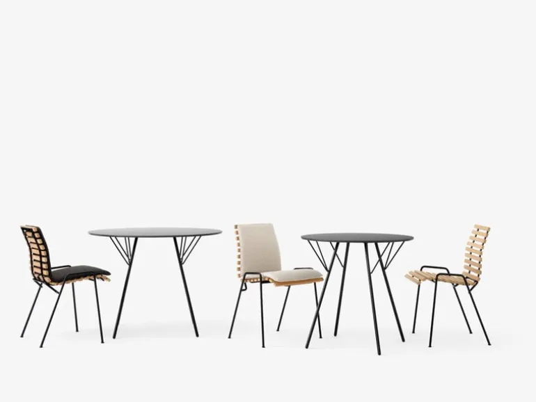 &Tradition RFH RD5 terrace table, 75 cm, black - black laminate