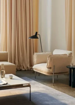 &Tradition Sett LN13 coffee table, Verde Guatemala - dark chrome