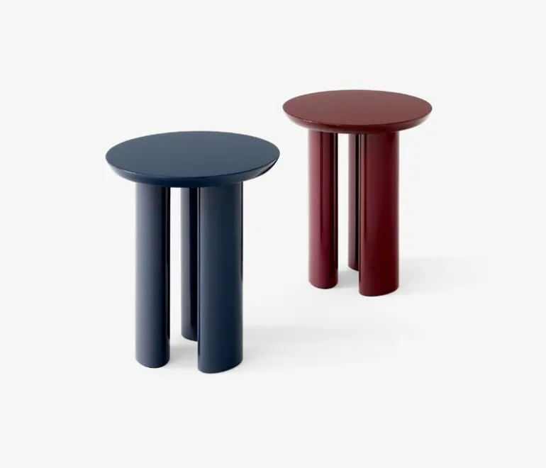 &Tradition Tung JA3 side table, steel blue