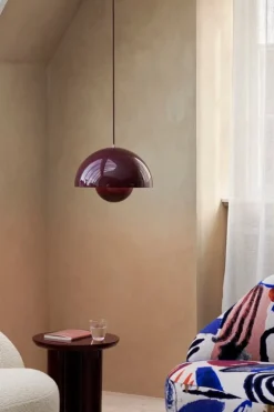 &Tradition Tung JA3 side table, burgundy red