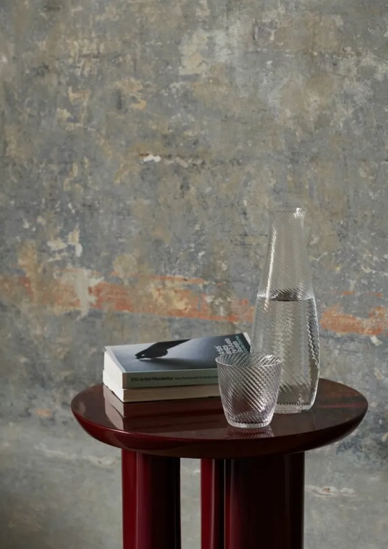 &Tradition Tung JA3 side table, burgundy red