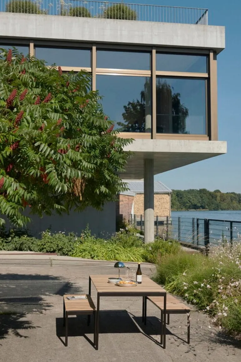 &Tradition Ville AV27 bench, 110 x 40 cm, teak - warm black