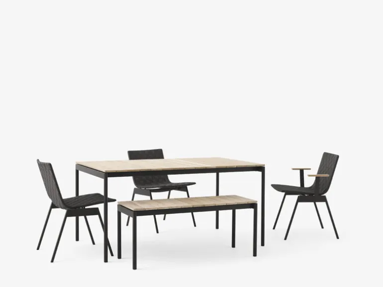 &Tradition Ville AV27 bench, 110 x 40 cm, teak - warm black