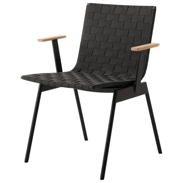 &Tradition Ville AV34 outdoor armchair, warm black