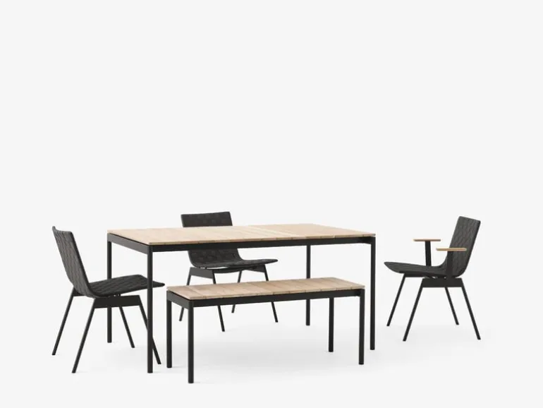 &Tradition Ville AV34 outdoor armchair, warm black