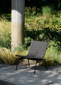 &Tradition Ville AV44 outdoor lounge chair, warm black
