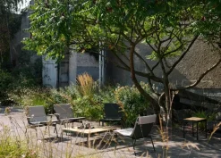 &Tradition Ville AV50 outdoor coffee table, 90 x 90 cm, teak - bronze green