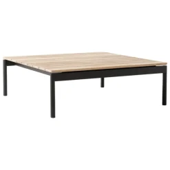 &Tradition Ville AV50 outdoor coffee table, 90 x 90 cm, teak - warm black