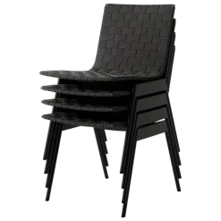 &Tradition Ville AV33 outdoor side chair, warm black