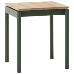 &Tradition Ville AV47 stool, teak - bronze green