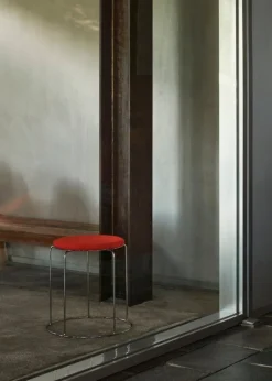 &Tradition Wire Stool VP11 seat pad, Hallingdal 600 red