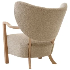 &Tradition Wulff ATD2 lounge chair and ATD3 pouf, Karakorum 003 - oak