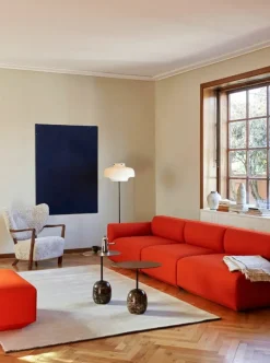 &Tradition Wulff ATD2 lounge chair, Moonlight sheepskin - walnut