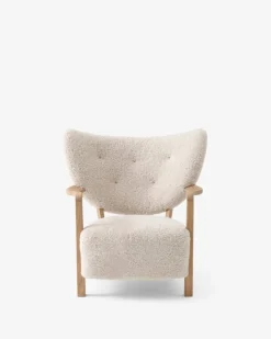 &Tradition Wulff ATD2 lounge chair and ATD3 pouf, Moonlight - oak