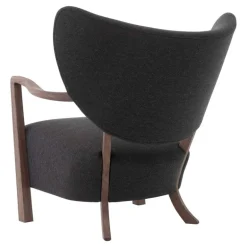 &Tradition Wulff ATD2 lounge chair and ATD3 pouf, Hallingdal 376 - walnut