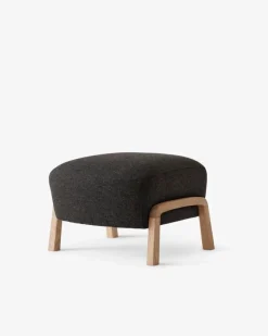 &Tradition Wulff ATD2 lounge chair and ATD3 pouf, Hallingdal 376 - oak