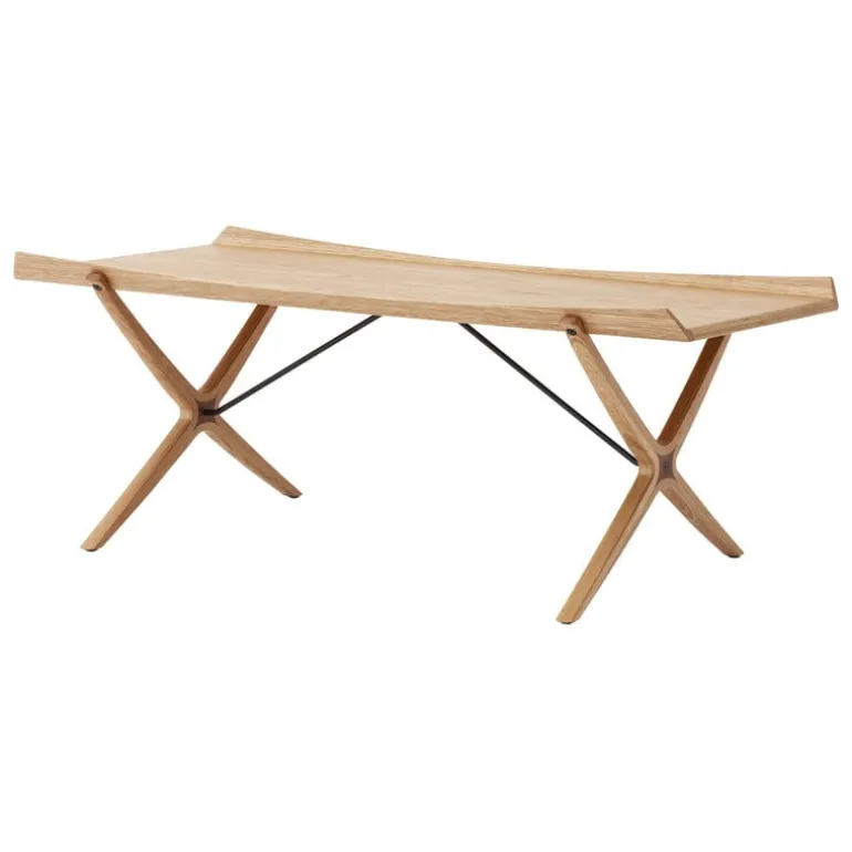 &Tradition X HM13 coffee table, oak - walnut