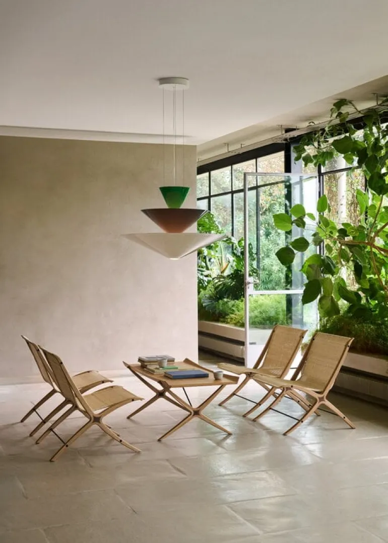 &Tradition X HM13 coffee table, oak - walnut