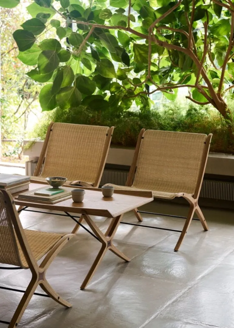 &Tradition X HM13 coffee table, oak - walnut