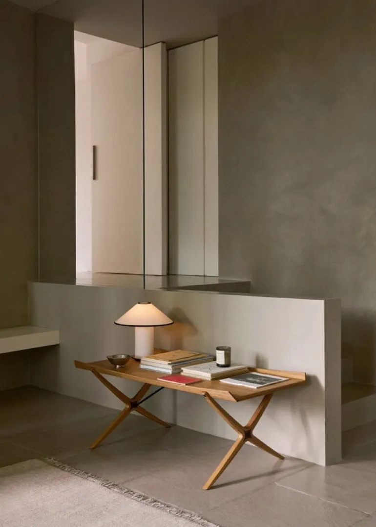 &Tradition X HM13 coffee table, oak - walnut