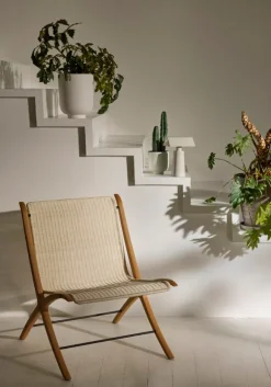 &Tradition X HM10 lounge chair, oak with walnut insert - natural