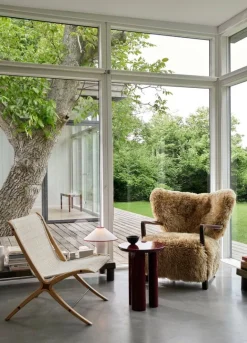 &Tradition X HM10 lounge chair, oak with walnut insert - natural