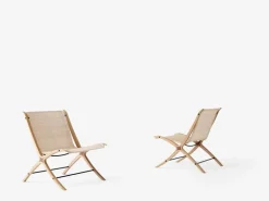 &Tradition X HM10 lounge chair, oak with walnut insert - natural