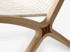 &Tradition X HM10 lounge chair, oak with walnut insert - natural