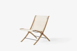 &Tradition X HM10 lounge chair, oak with walnut insert - natural