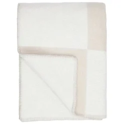 Anno Ala throw, 130 x 180 cm, white - sand