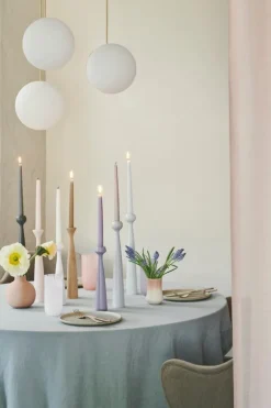 applicata Blossom candle, 4 pcs, city grey