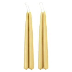 applicata Blossom candle, 4 pcs, yellow