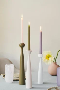 applicata Tulip candleholder, olive green