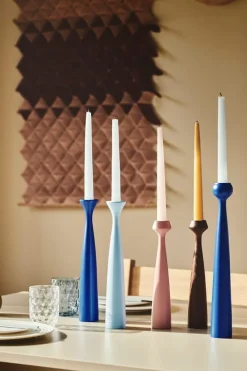 applicata Tulip candleholder, cobalt blue
