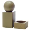 applicata Twist salt - pepper set, olive green