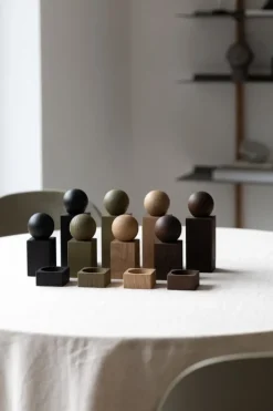 applicata Twist salt - pepper set, olive green